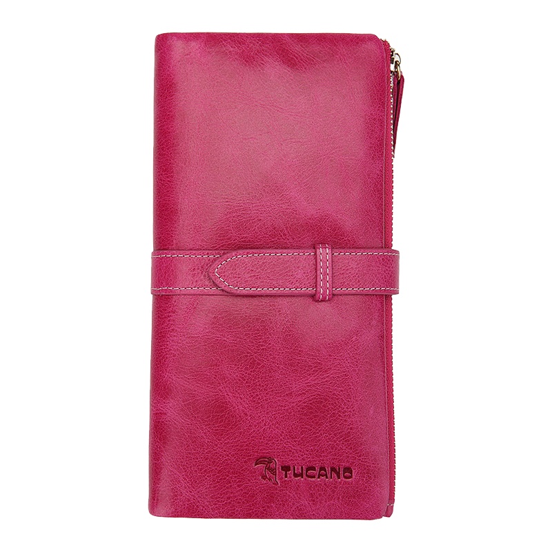 啄木鸟女包钱包女士长款薄搭扣女包 WAB0021B