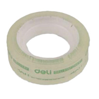 得力 Deli 30014 文具胶带12mm*18.3m 12卷/筒 5筒装