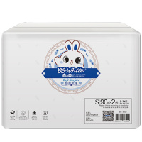 白又白BB.White纸尿片婴儿柔薄透气春秋S码180片新生儿干爽3kg-6kg