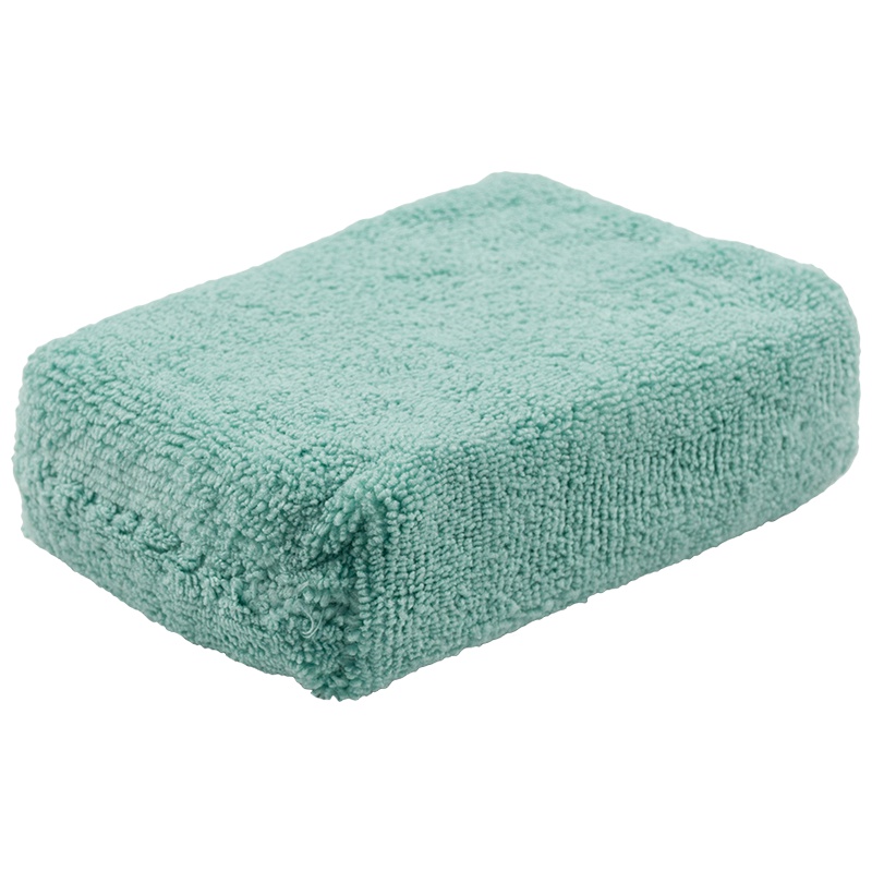 化学小子 上蜡毛巾块 乳状养护剂法宝 打蜡洗车配件海绵块 操作简单超强吸水易于拿捏(绿色)汽车用品