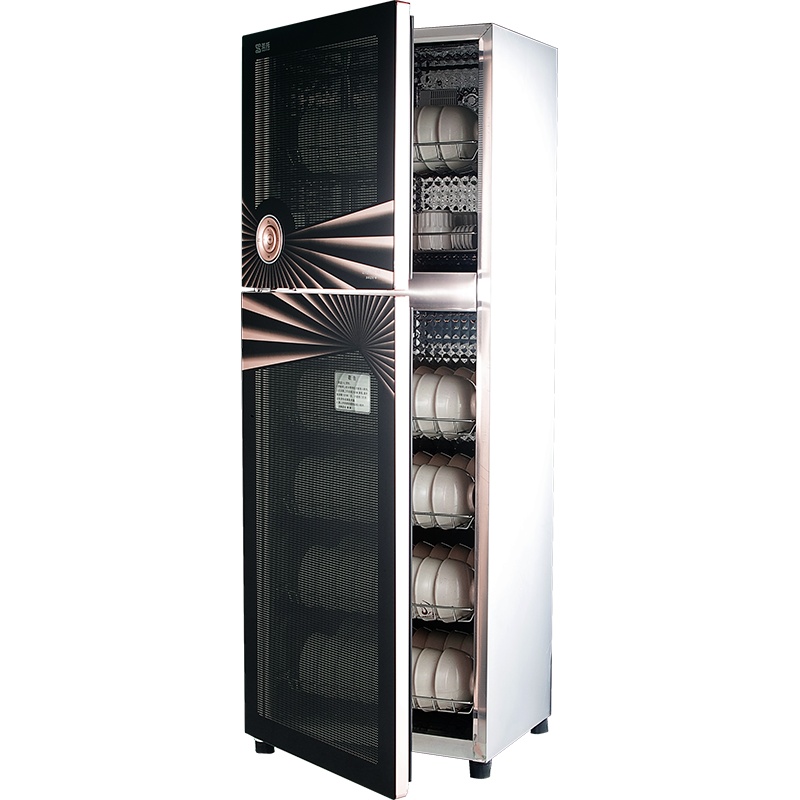 圣托(Shentop)双重杀菌家用消毒柜 立式大容量简单操控 餐厅食堂商用二星级消毒碗柜 ZTD188-A8