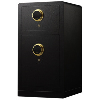 欧宝美保密柜双门双层密码保管柜 办公家用保密箱