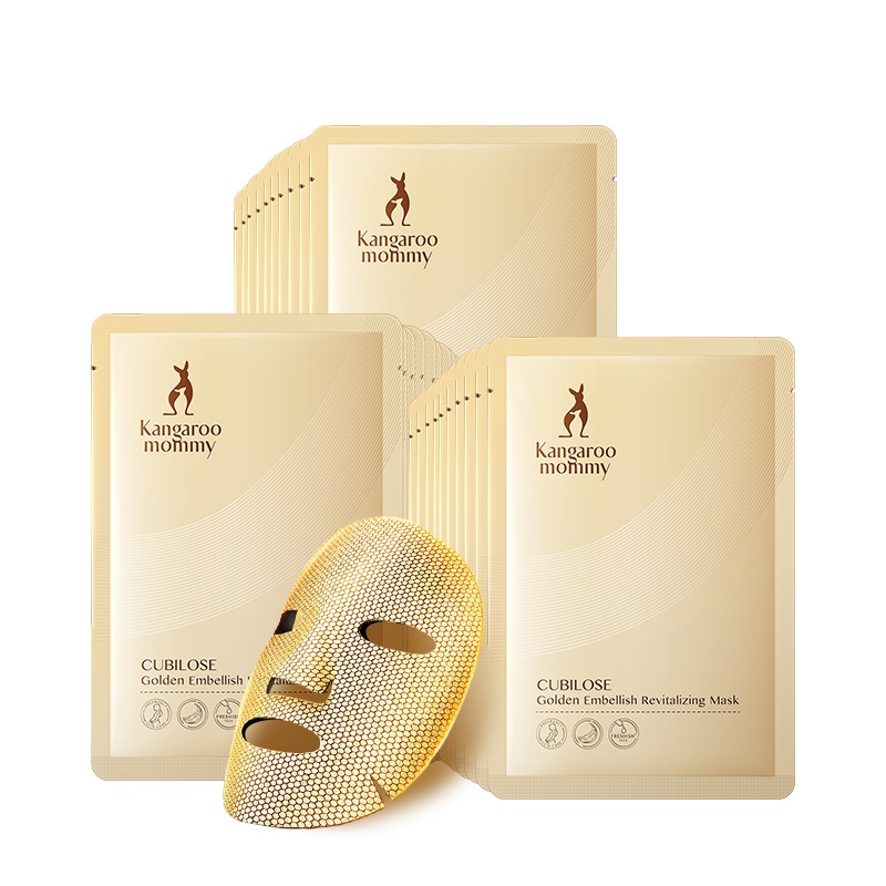 袋鼠妈妈 kangaroomommy 孕妇燕窝黄金焕能多效赋颜面膜10片 天然补水