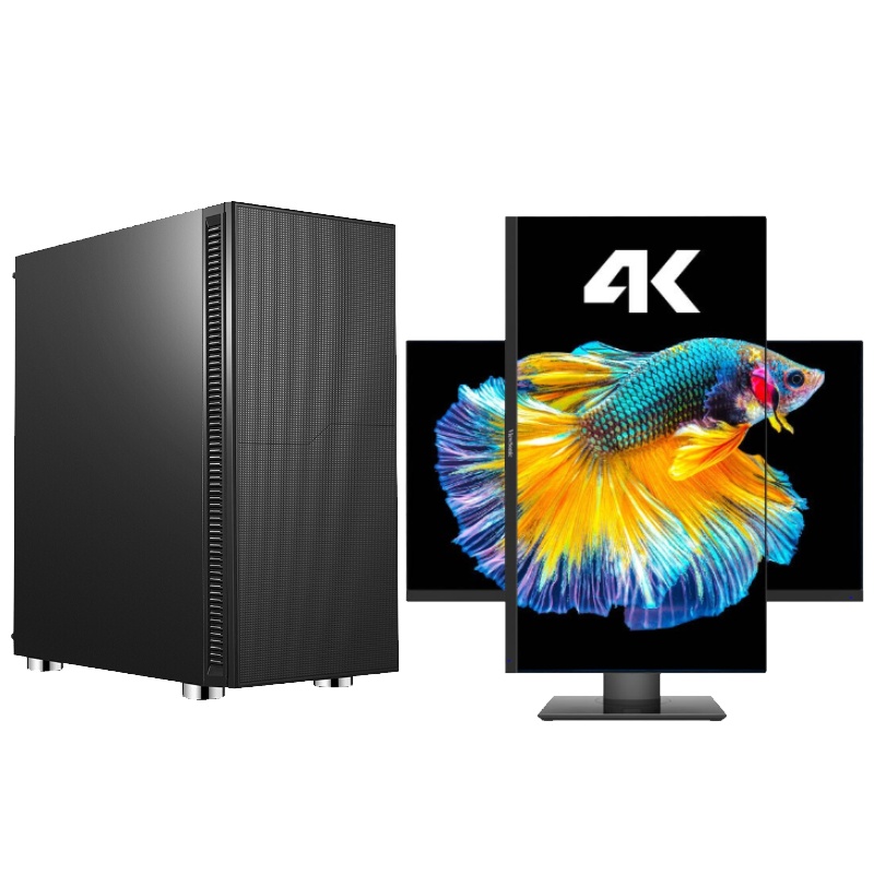 先马(SAMA)黑洞7 3D渲图电脑台式电脑套机(i7-9700K 16GB 2TB机械+2TBSSD RTX3070 8G独显 650W 28英寸4K)组装机