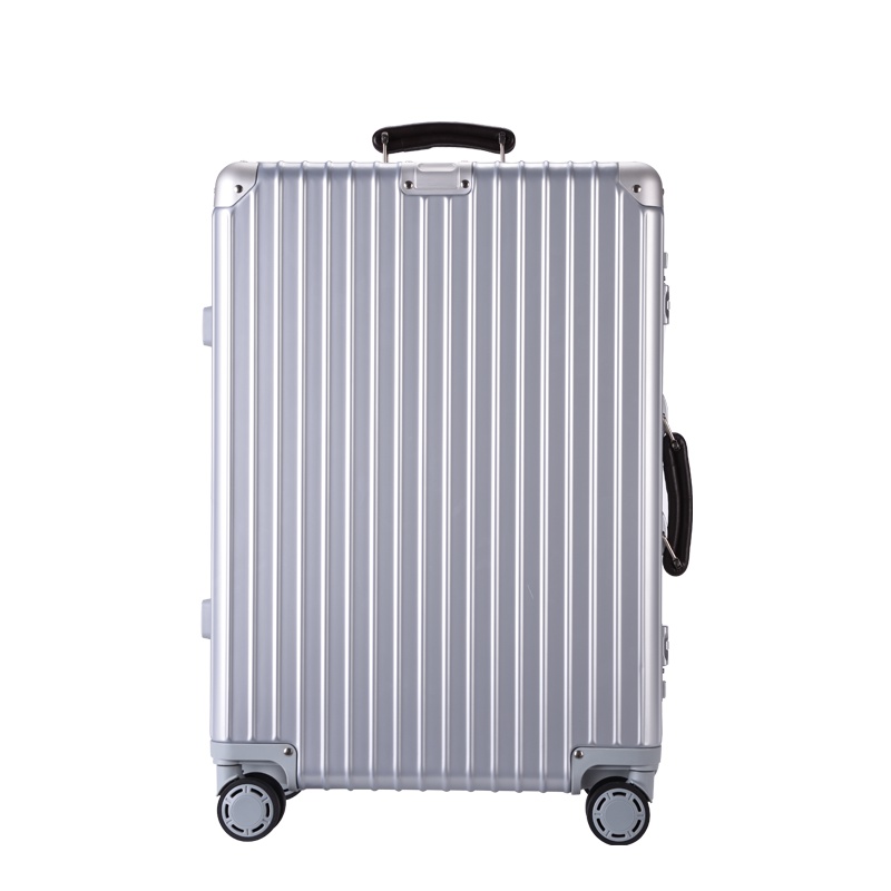 【银座】新款皮手把铝框密码锁拉杆箱万向轮 旅行箱行李箱