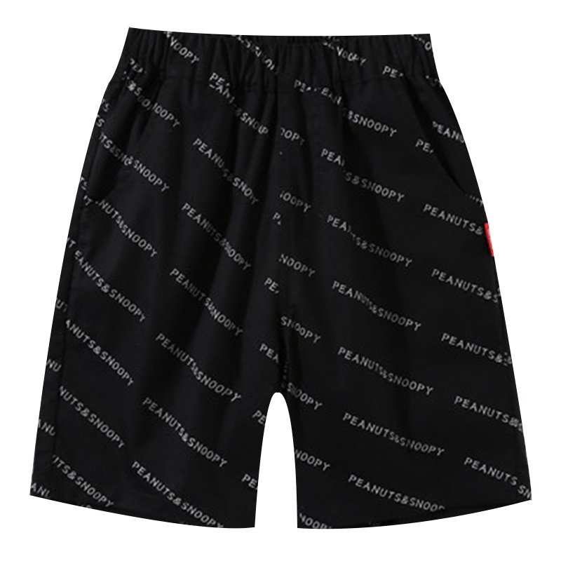 史努比童装男童短裤2021夏季儿童五分裤男大童纯棉下装