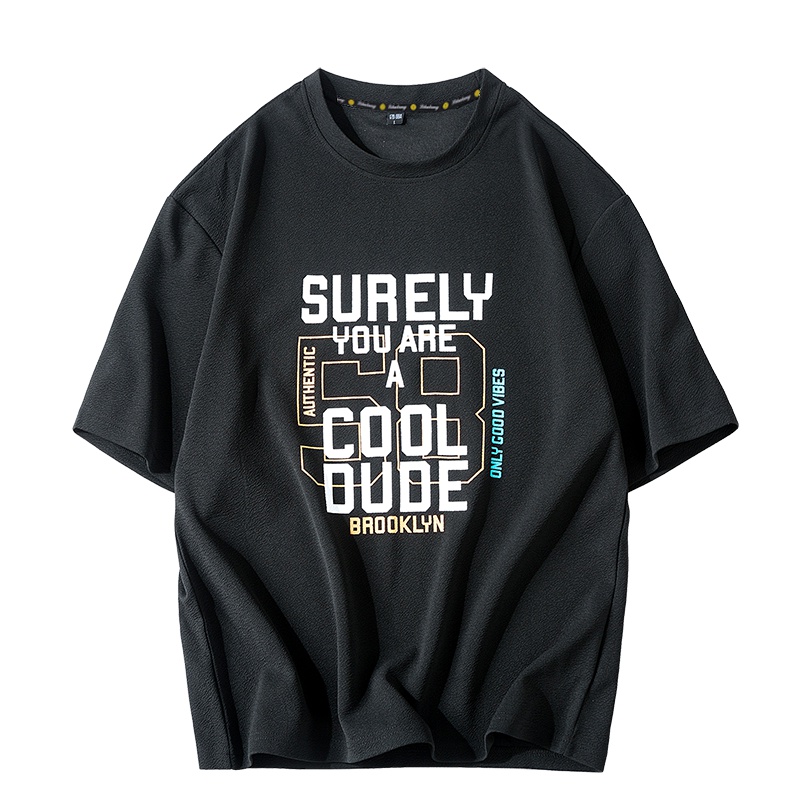 稻草人(Mexican)夏季日系男士短袖T恤韩版圆领上衣个性印花潮流衣服