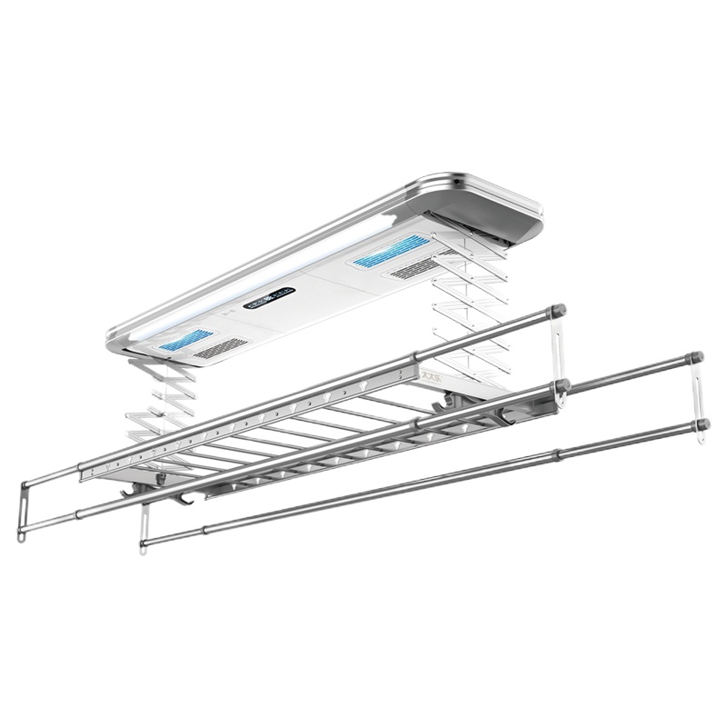 太太乐HTD系列语音遥控功能消毒功能显示屏电动晾衣架照明金属主机D01太空银 HTD-D02XY