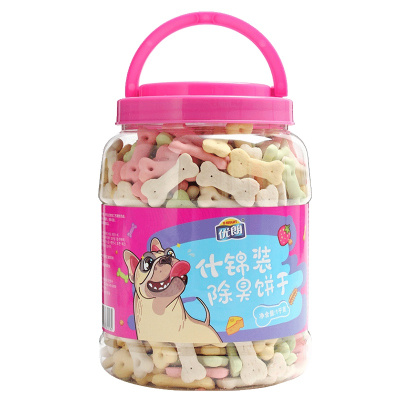 优朗(U-BRIGHT)犬用什锦装除臭饼干1kg