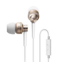 Edifier/漫步者 H270P手机入耳式通用线控金属重低音炮手机耳麦运动音乐3.5mm插孔有线耳机耳塞 金色