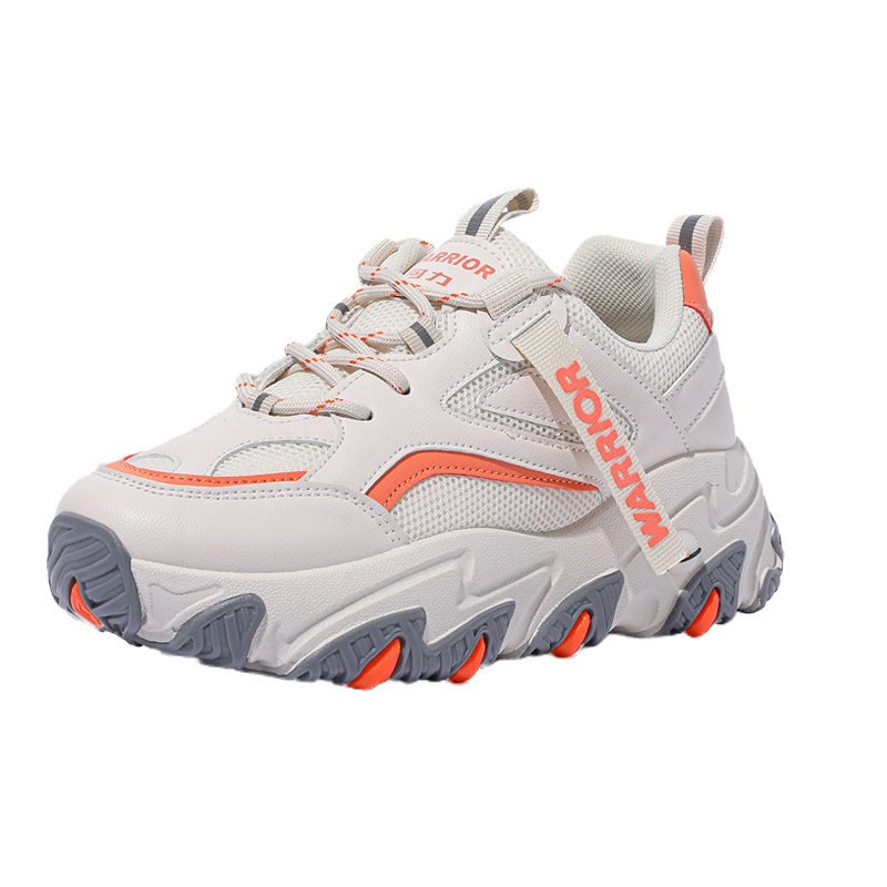 回力(Warrior)女款网面厚底时尚运动休闲鞋老爹鞋