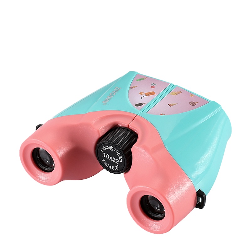 ZIYOUHU多色双筒望远镜10x22高清手持式迷你便携儿童户外望远镜