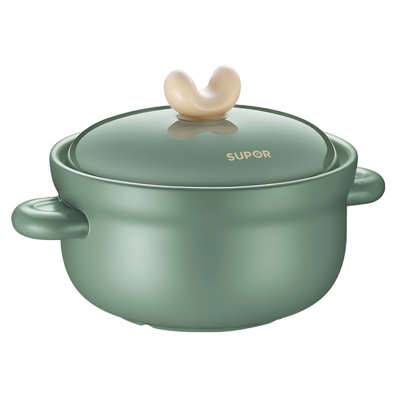 苏泊尔(SUPOR)新陶养生煲.萌煲系列 2L陶瓷煲双进口矿石冷热交替不开裂 EB20TAT01 20cm