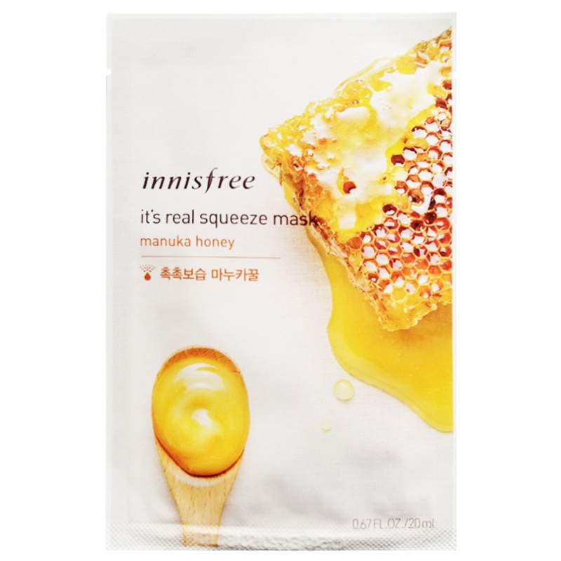 [蜂蜜精粹呵护]Innisfree 悦诗风吟 真萃鲜润 祛除暗黄 蜂蜜面膜 20ml/片 调节水油