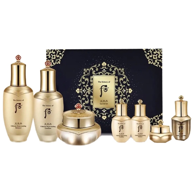 [专柜正品 顺丰速运]韩国后(Whoo)天率丹7件套系列礼盒 补水保湿 滋养肌肤