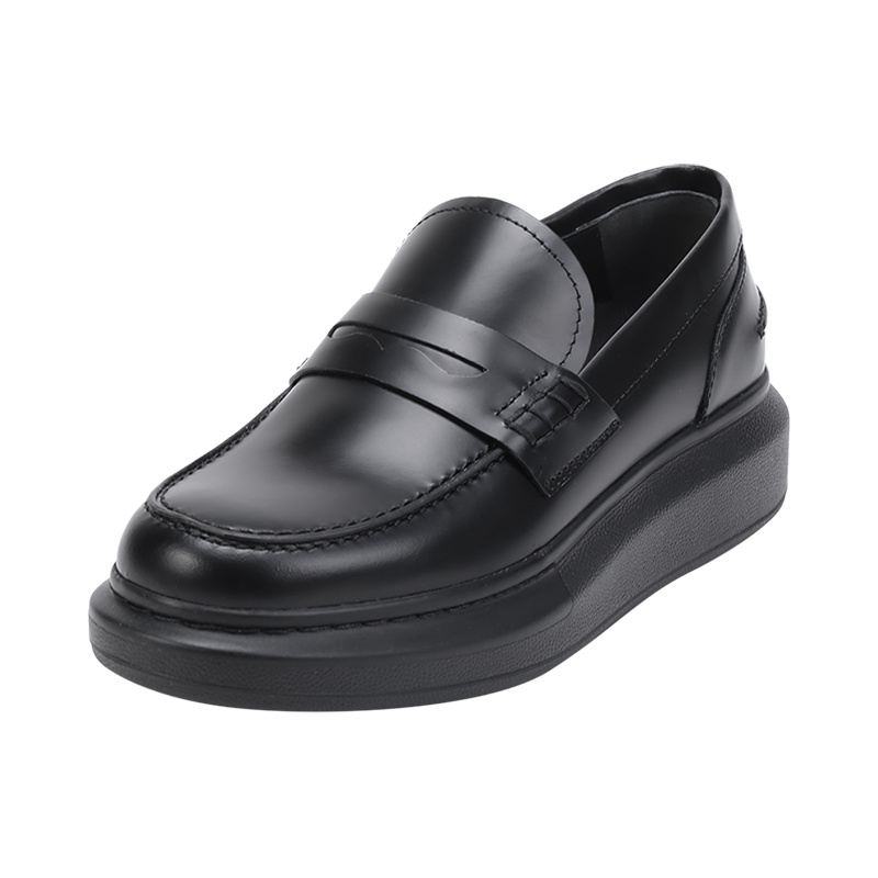 亚历山大·麦昆 ALEXANDER MCQUEEN 女士 皮革皮鞋乐福鞋厚底鞋633911 WHX50