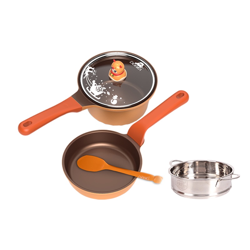 didinika陶瓷锅小奶锅家用燃气煎煮一体不粘婴儿童辅食锅迪迪尼卡