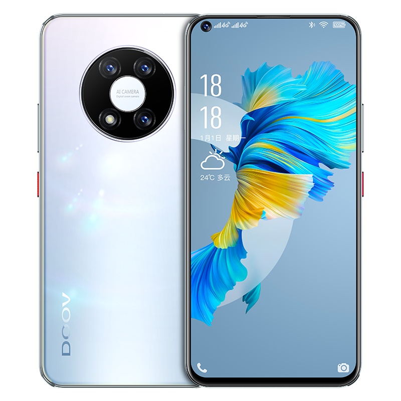 朵唯( DOOV)D40Pro幻彩渐变玻璃机身 水滴全面屏智能手机 游戏4G全网通手机 夏日华彩 256GB