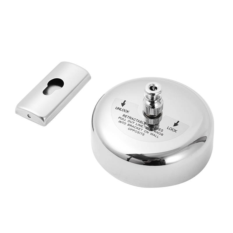 欧润哲 晾衣绳 304不锈钢免打孔可打孔阳台隐形晾衣绳 酒店浴室简易伸缩钢丝绳晾晒架 钢丝款圆形 2.8米