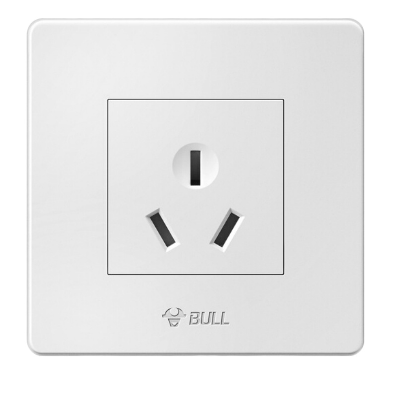 公牛(BULL) 开关插座 G07系列 16A大功率三孔空调插座 86型面板G07Z104 白色 暗装 (单位:件)