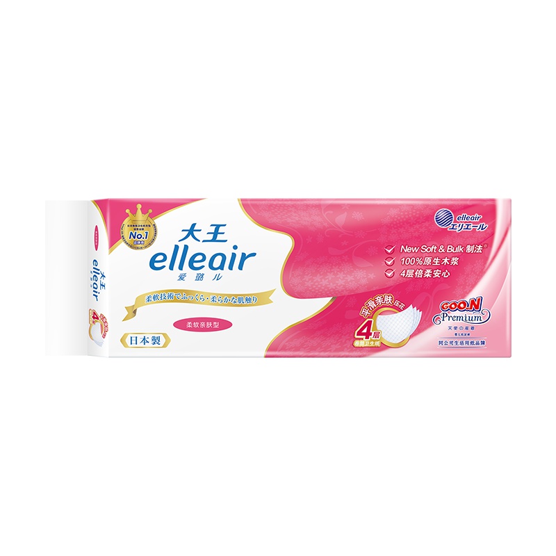 大王Elleair 卷筒卫生纸柔软亲肤型10卷