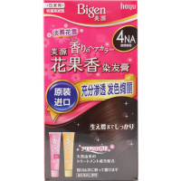日本原装进口Hoyu美源Bigen花果香染发膏女士遮盖白发染发剂染发霜快速黑发霜 4NA 自然棕色