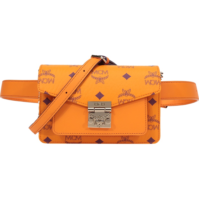 MCM 女士 涂层帆布配皮单肩斜挎包腰包 MWZAAPA01