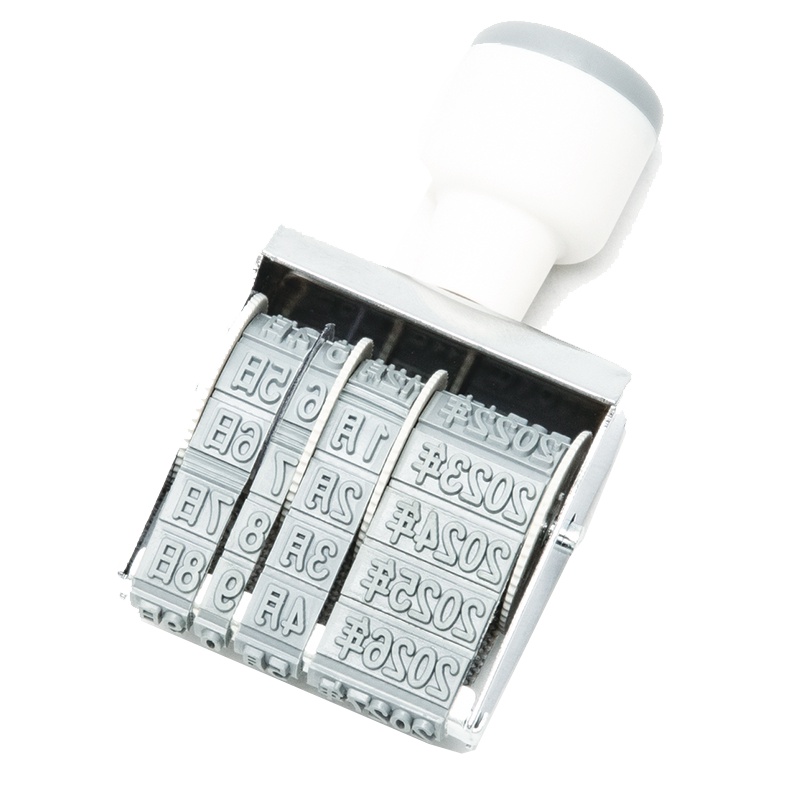 得力deli7527日期印章 可调生产年月日时间数字印章 财务办公用品5个