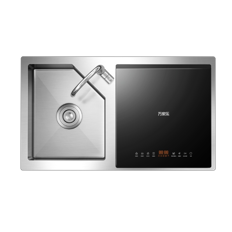 万家乐洗碗机 高温抑菌 高压冲洗 热风对流烘干 小尺寸安装便捷 多功能五档便捷洗 多功能水槽洗碗机WQP5-AX5