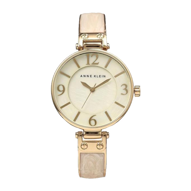 安妮克莱因（ANNE KLEIN）简约经典系列时尚休闲手镯合金表带石英女士手表AK/2210IMGB