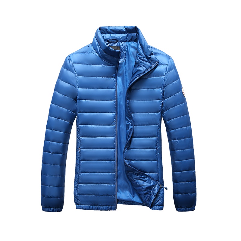 千仞岗轻薄立领羽绒服男士韩版潮流修身帅气薄款冬季短款