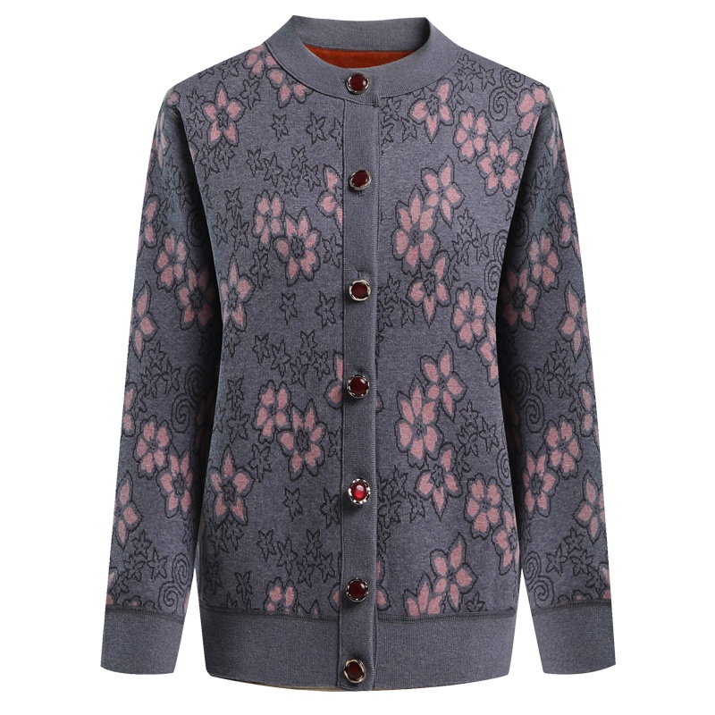 红豆相思鸟(xiangsiniao)秋冬新品女士花色加绒保暖上装