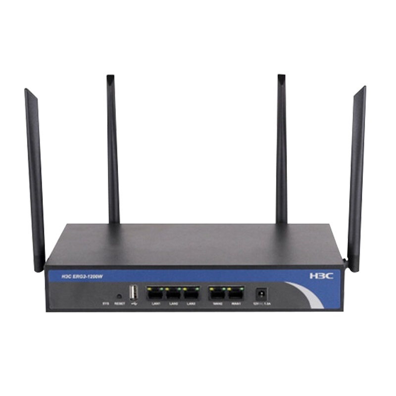 华三(H3C) ERG2-1200W 1200M新一代高性能千兆VPN企业级路由器金属外壳