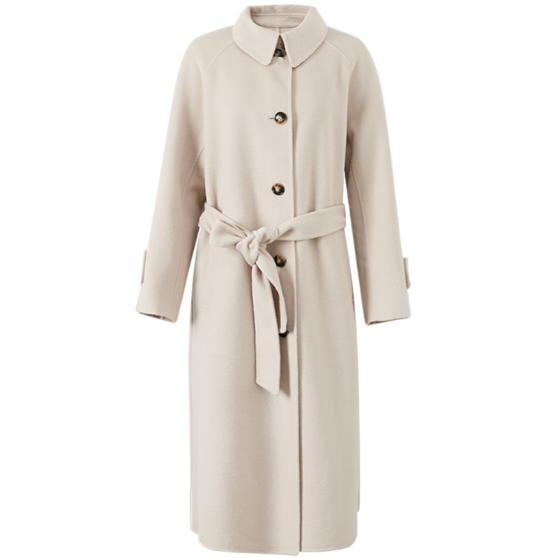 [1件5折价:540]MECITY女装手工羊毛双面呢大衣时尚保暖外套