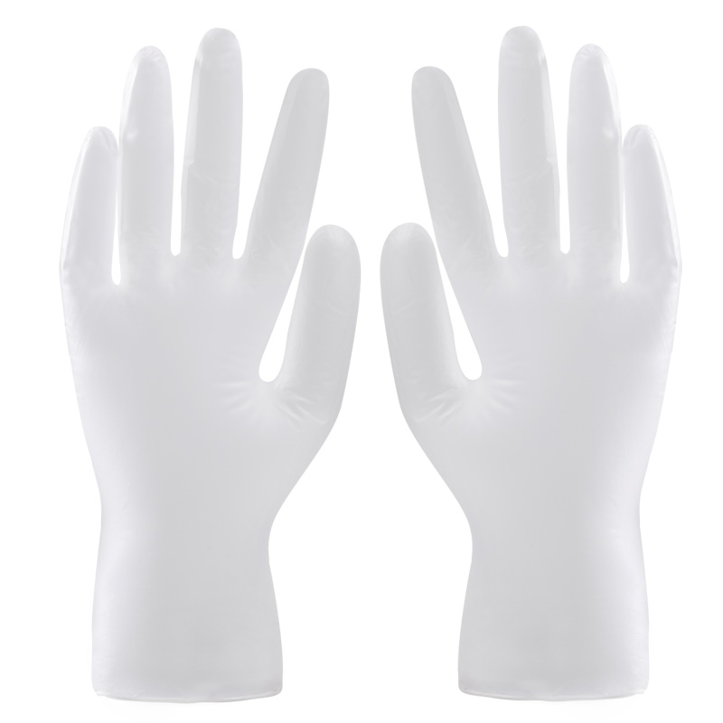 美丽雅 一次性透明PVC手套大号L50只/盒 餐饮龙虾家用烘焙家务清洁橡胶手套