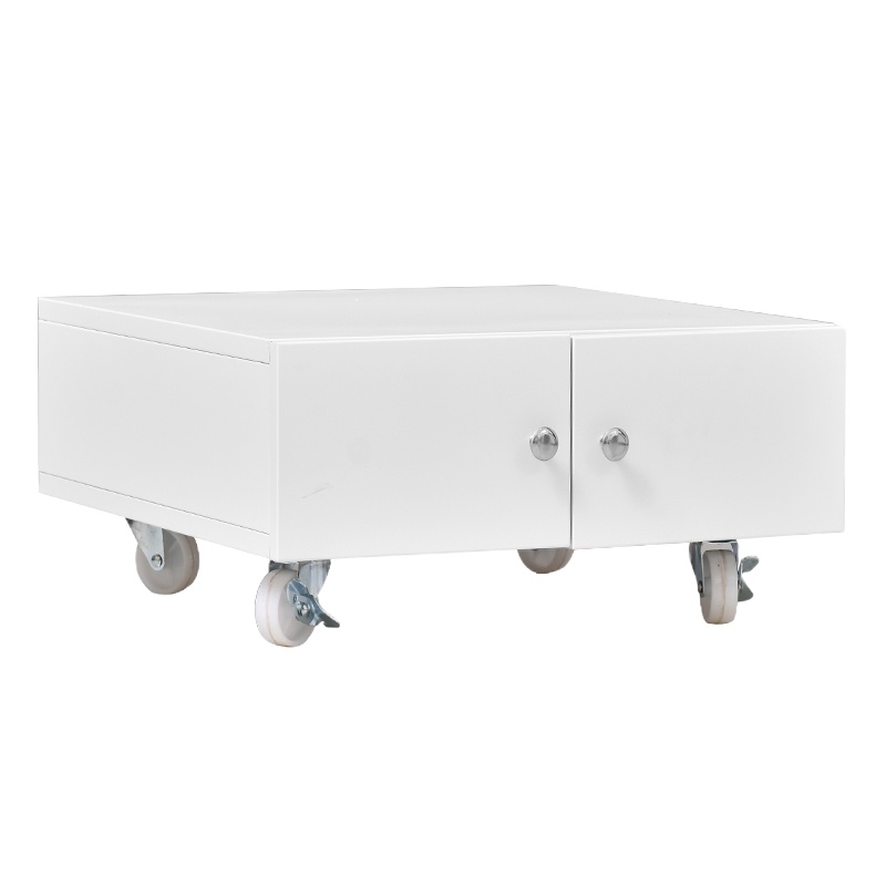 钱柜 a4文件柜打印机柜子矮柜办公柜铁皮柜档案柜资料柜复印机底柜 450打印机柜灰白色