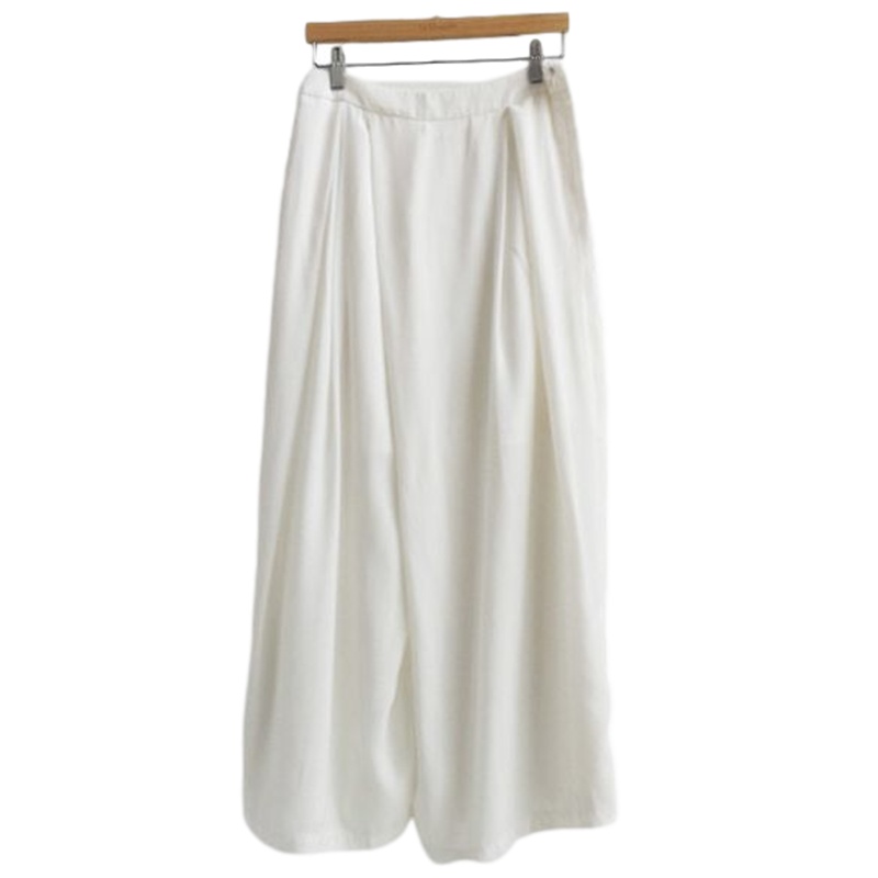 【福利款】拉夏贝尔UlifeStyle夏季新款通勤时尚纯色直筒九分阔腿裤休闲裤女