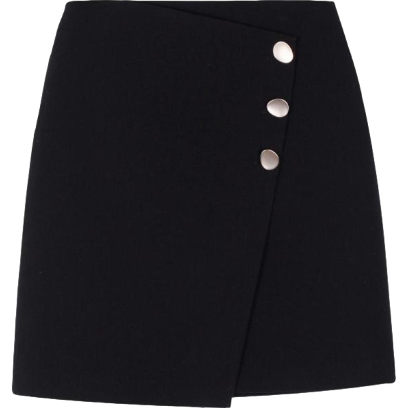 纯色a字裙女士2019春秋季高腰职业半身裙小众短款裙子显瘦包臀裙