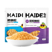 海得晓港尾鳕鱼松80g+金枪鱼松80g