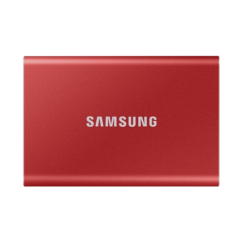 三星(SAMSUNG)T7 1TB USB3.2 金属加密高速Type-c 手机电脑移动固态硬盘pssd 火星红