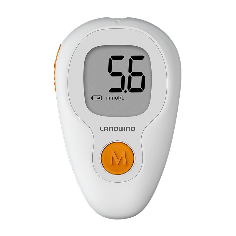 蓝韵 全自动测量血糖仪器医用免调码 血糖测试仪家用G-425-3 配50针和50试纸血糖用品国产