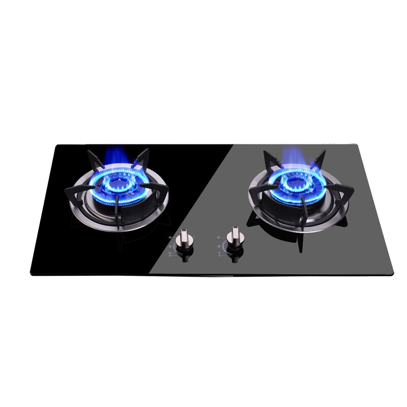百野(Baiye)燃气灶具 家用大火力燃气灶 钢化玻璃面板JZT-BX2