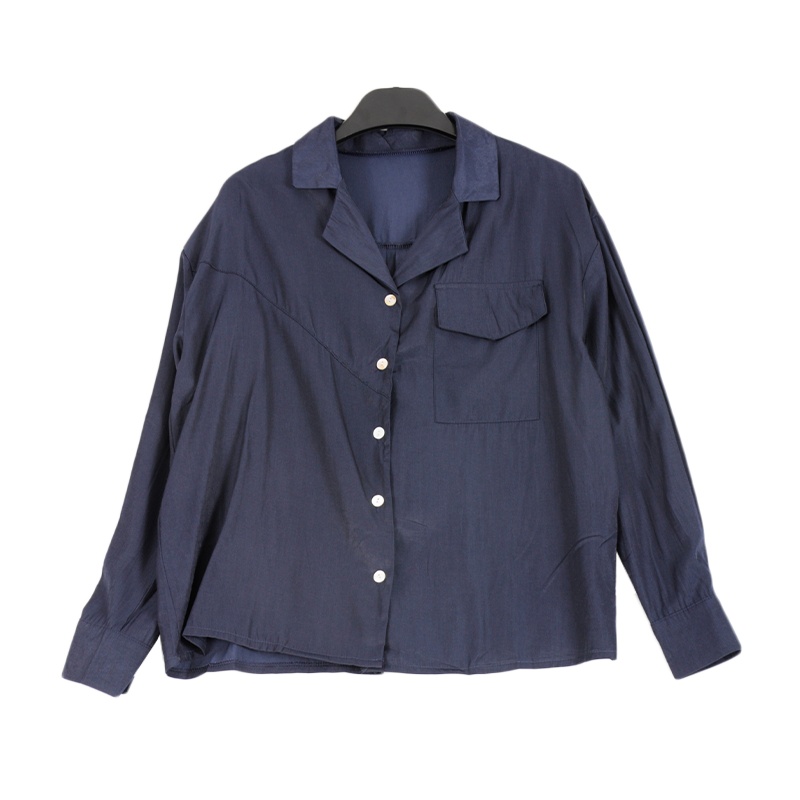 拉夏贝尔Laetia新款韩版宽松长袖衬衫百搭911611842