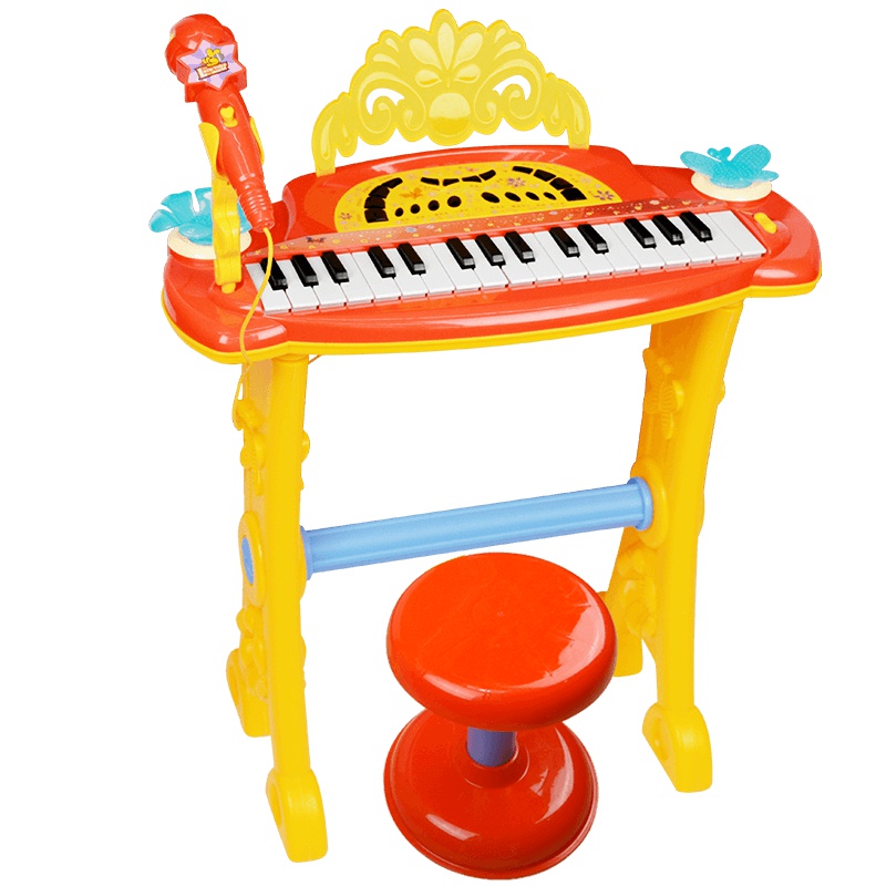 贝芬乐儿童电子琴带麦克风小孩生日礼物音乐玩具女孩宝宝早教钢琴