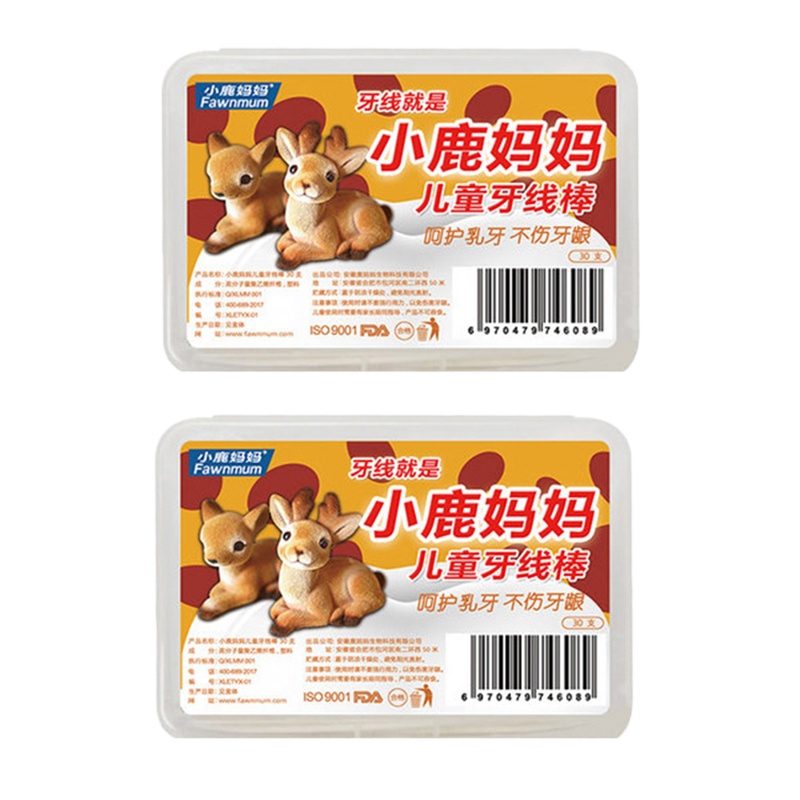 SQ ZH小鹿妈妈 长颈鹿儿童牙线30支*6盒