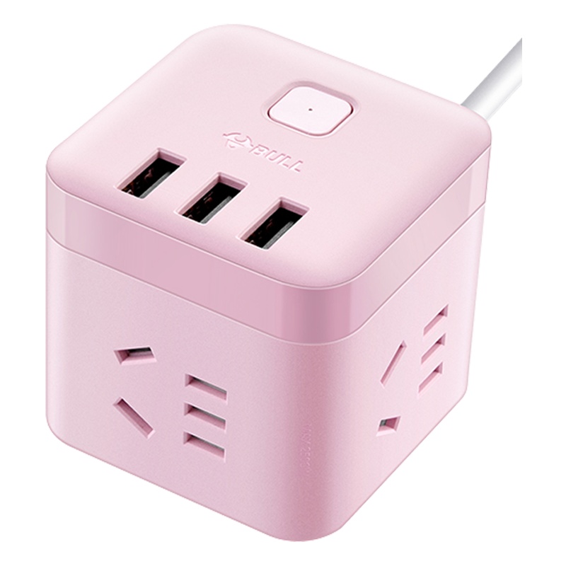 公牛(BULL)魔方(有线1.5米)USB插座 魔方多功能插座USB口电源插座/插排/拖线板