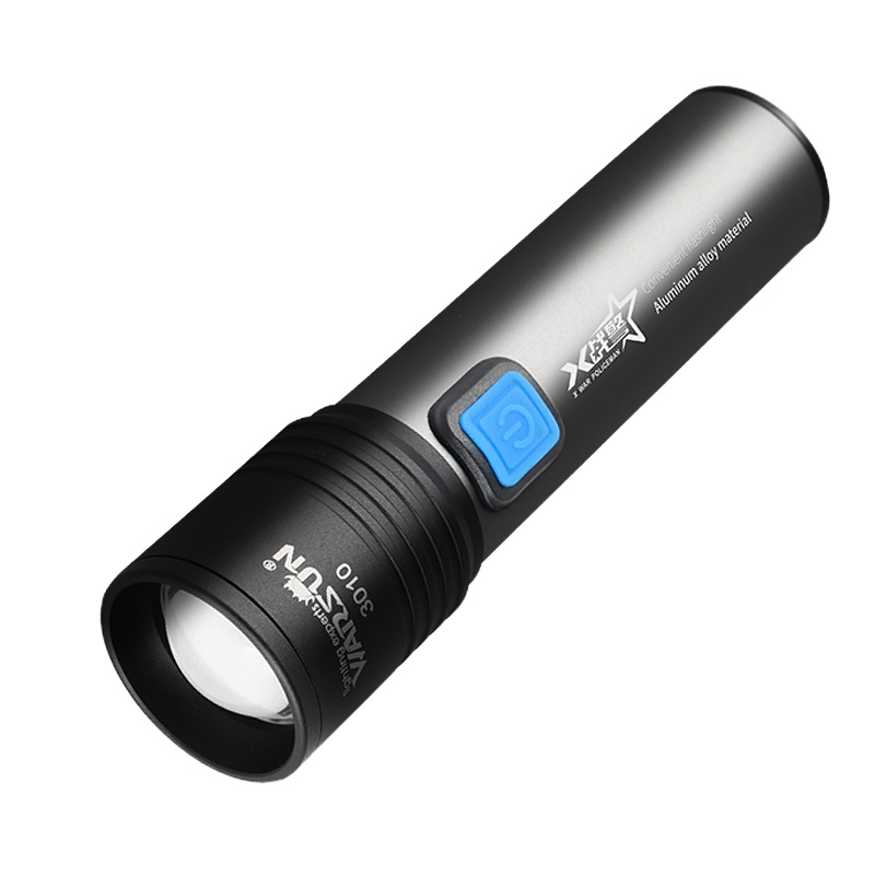 STK沃尔森 Warsun 30小型led强光超亮变焦可充电多功能迷你手电筒