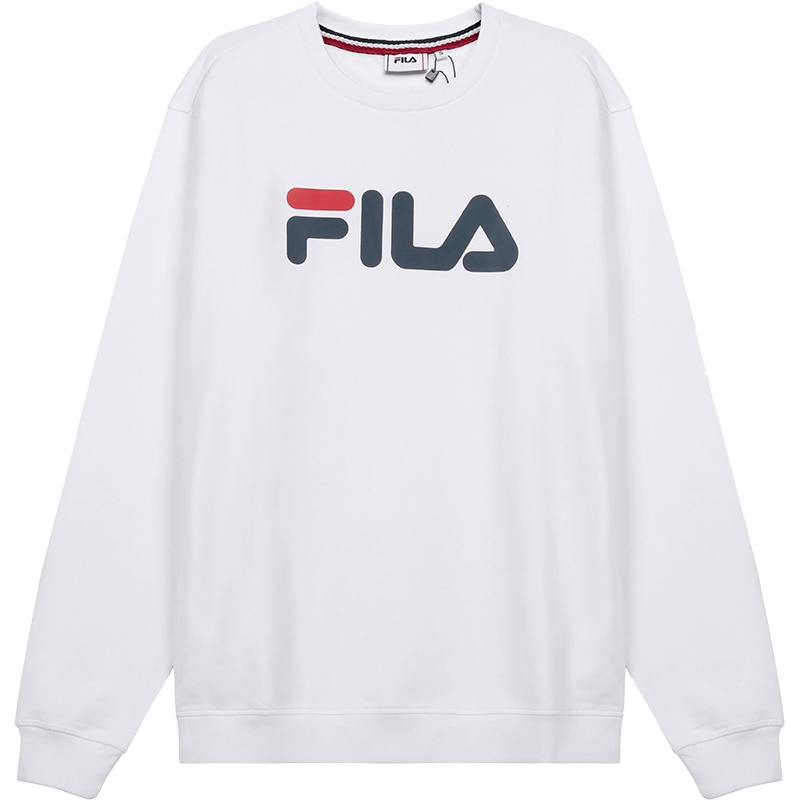 FILA 斐乐 男女通用款棉质加绒款圆领长袖卫衣运动衫 681091