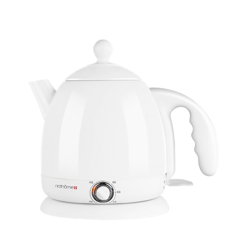 北欧欧慕(nathome) 迷你不锈钢保温电热水壶NSH0801乳白