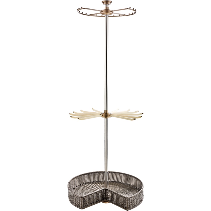 卡贝伸缩裤架多功能家用衣柜顶装侧装裤架柜内裤抽架防滑阻尼裤架